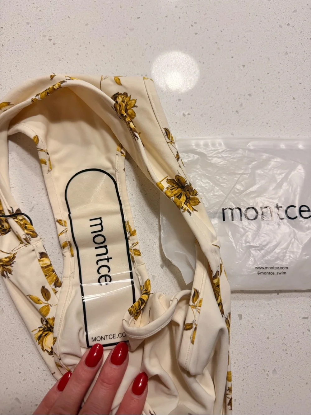 Montce Swim Gold Filigree Lulu Bikini Bottom Size XL NWT